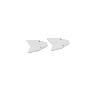 Pair of End Caps for ARC-MINICEM2-WH (White)