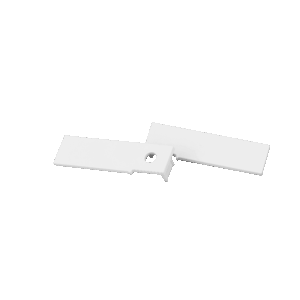 Pair of End Caps for ARC-SGS-40 Profile (White)