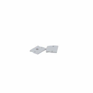 Pair of End Caps for ARC-SGLG Profile (White)