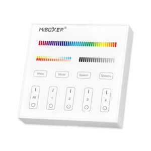 Colour-flow 4 Zone Rgb+cct Wall Panel Battery Operated (White)