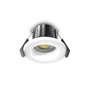 3W Fire Rated IP65 2700-6500k Mini LED Downlight - White Bezel Included