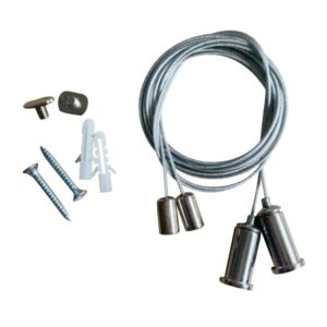 Pair of 1.5m Suspension Cords for ARC-3030 & ARC-5035 Profile (Silver)