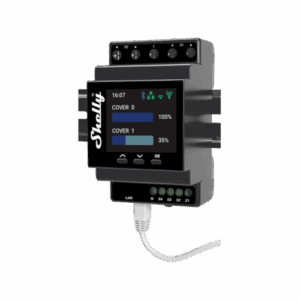 Shelly Professional DIN Rail Smart Dual Cover/Shutter Controller (Black)