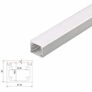 ARC-WRIGHD 3m Water Resistant External In-Ground LED Profile (Silver)