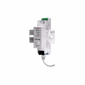 Shelly DIN-mountable Single-Phase Energy Meter with Contactor Control (White)
