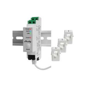 Shelly Next-generation DIN-mountable 3-Phase Energy Meter (White)