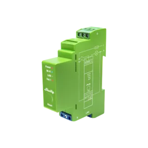 Professional 1-channel DIN Rail Smart Dimmer with Power Monitoring (Green)