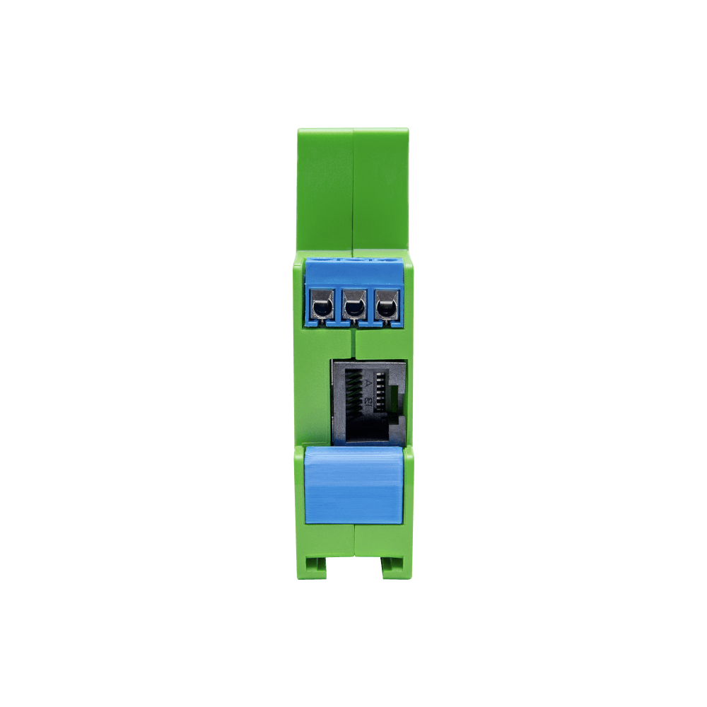 Professional 1-channel DIN Rail Smart Dimmer with Power Monitoring (Green)