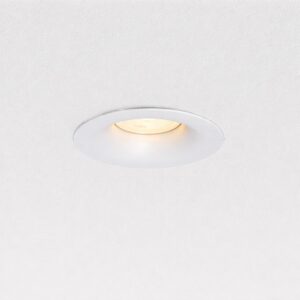 Arc LED Round Fluted IP65 Fire-rated GU10 Downlight (Matt White)