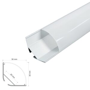 ARC-WRC 30 x 30 Wide Rounded Corner Profile – Including Diffuser