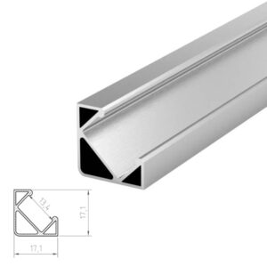 ARC-45DEG 2 Metre 45 Degree Aluminium LED Profile
