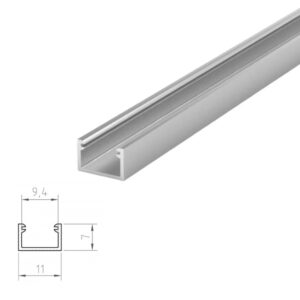 ARC-MIC 2 Metre 11x7mm Micro Aluminium LED Profile
