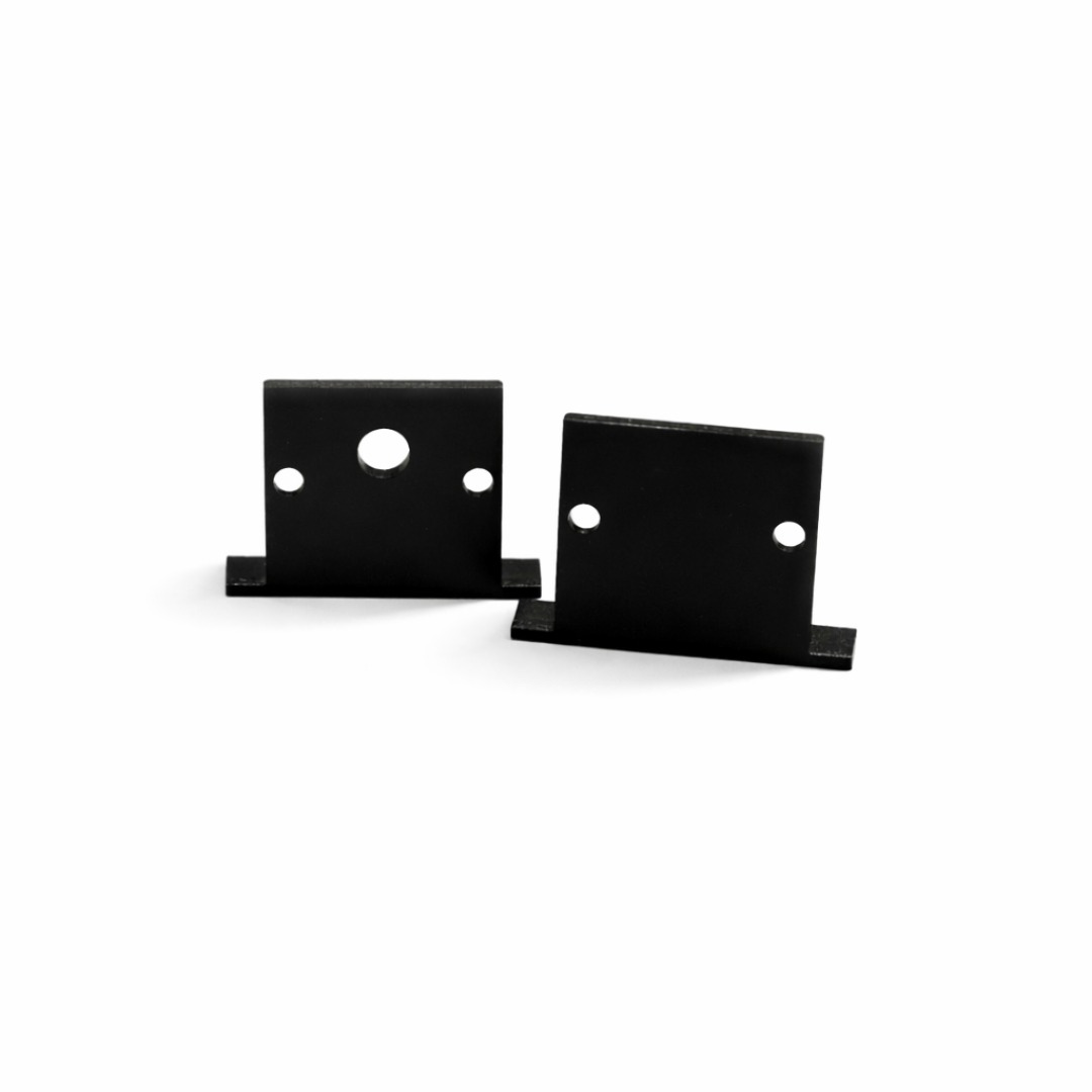 Pair of End Caps for ARC-AGB3030-REC (Black)
