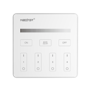 4 Zone Single Colour Battery Wall Panel (White)