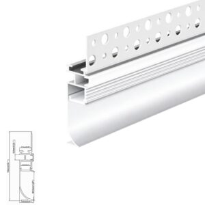 3000mm 2 Way Skirting Plaster in Profile