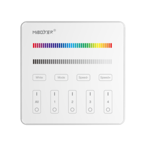 4 Zone RGBW Colour Battery Wall Panel (White)