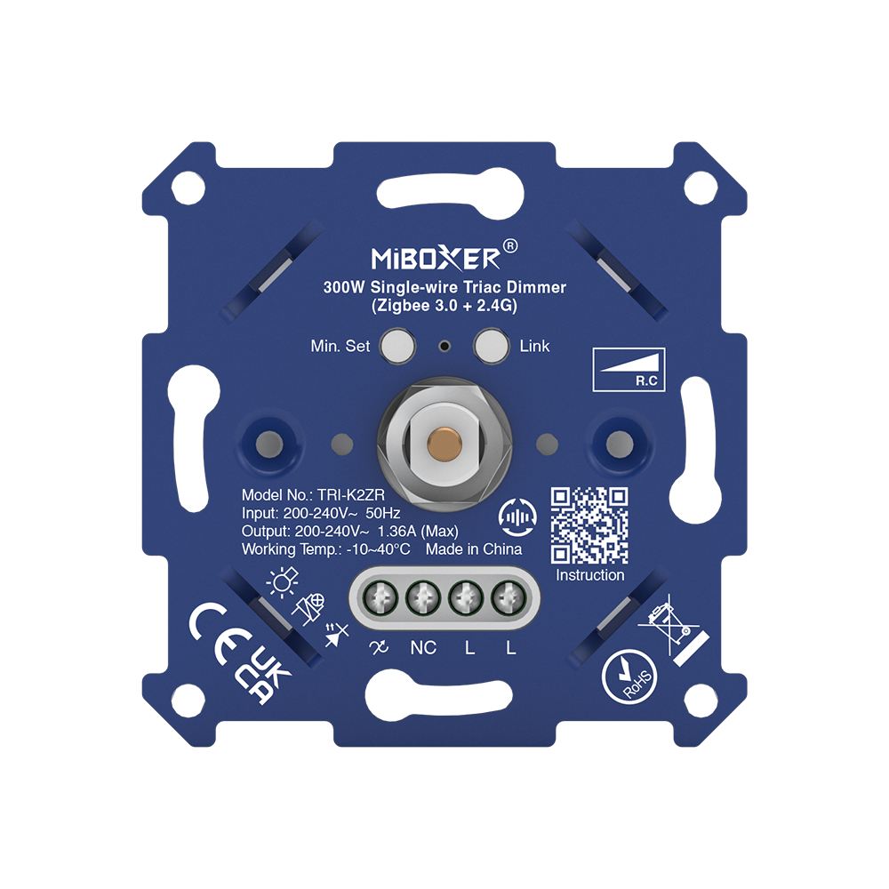 Arc LED Single-wire Triac Dimmer (Zigbee 3.0 + 2.4G)