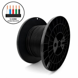 Double-insulated 5-core cable 20AWG 0.5mm