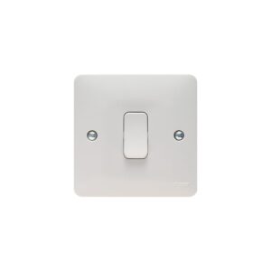 Retractive Push Switch 1 Gang White,
